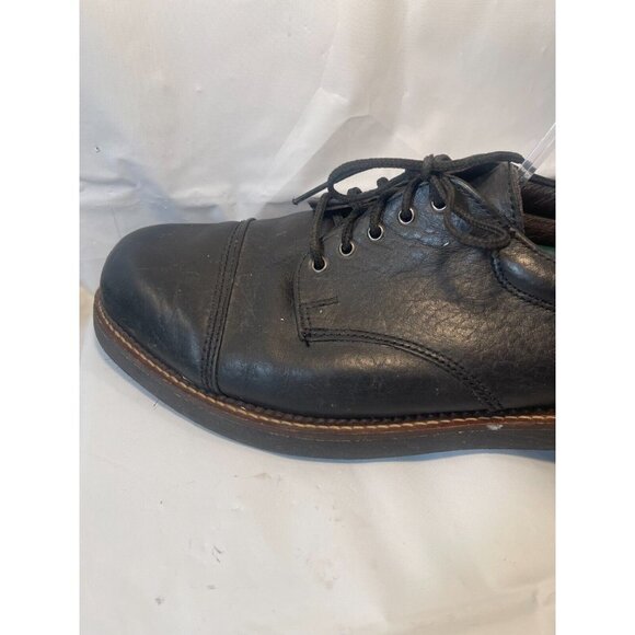 Hs Trask  Blucher LEATHER MENS OXFORDS Black BISON LEATHER H.S. TRASK SIZE 11 M - Picture 12 of 15